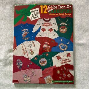 Vintage Iron On Color Transfer Kit Holiday 12 Pack Julie's Journey 1990s Style